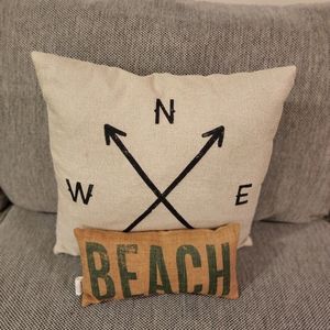 Set of Two Decorative Couch Cushions